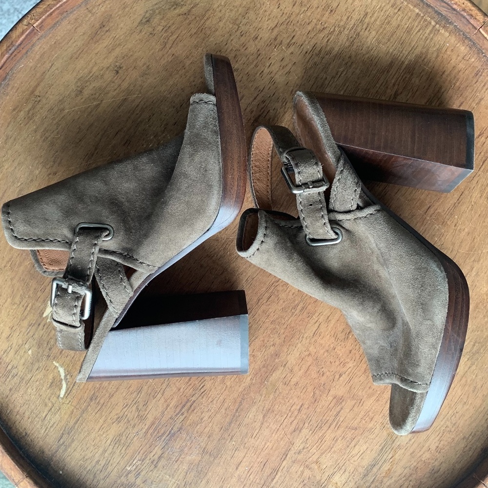Frye Sling Back, Open Toe Shoes